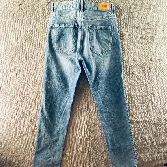Stradivarius España STR Women's Jeans Juniors Skinny Blue 28x32 - Picture 2 of 13